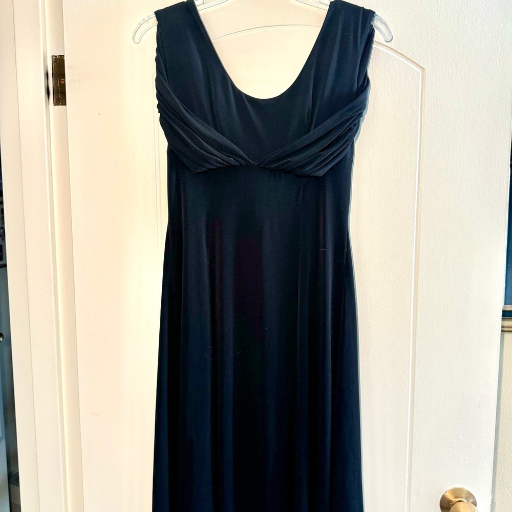 Calvin Klein Little Black Dress with Shoulder Cape